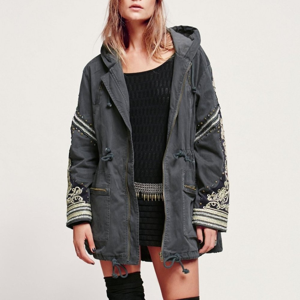 Free People Golden Quills Jacket